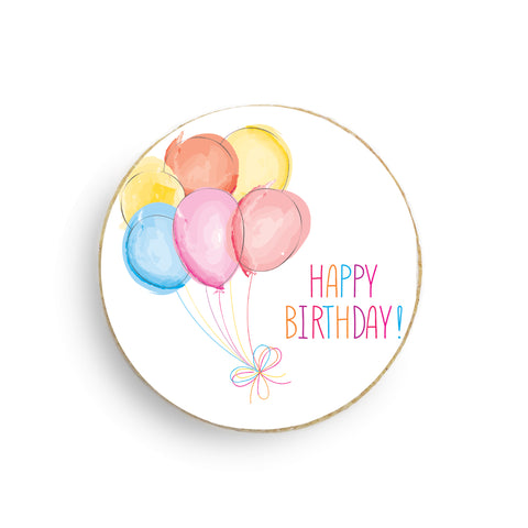 Round Birthday Print Cookie (Dozen) - Modern Bite