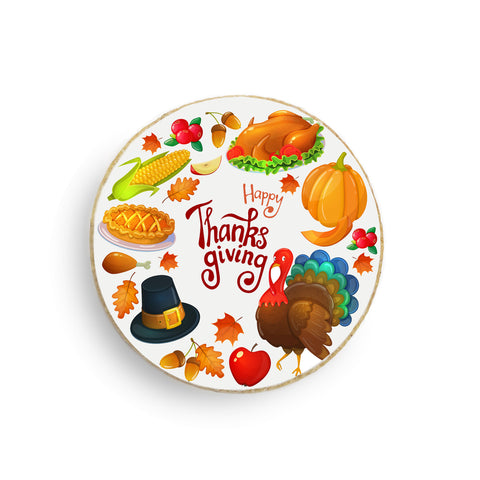 Round Thanksgiving Cookie (Dozen) - Modern Bite