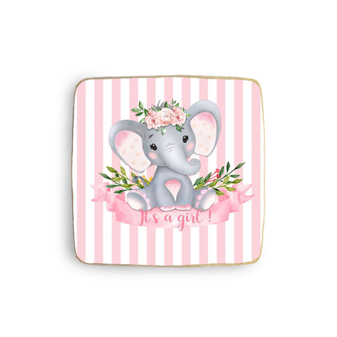 Square Baby Shower Cookie (Gift Box Available) - Modern Bite